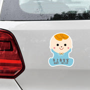 10 PCS There Is A Baby In The Car Stickers Warning Stickers Style: CT203 Baby W Girl Magnetic Stickers