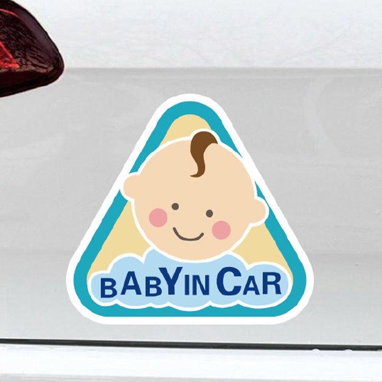 10 PCS There Is A Baby In The Car Stickers Warning Stickers Style: CT203 Baby W Girl Magnetic Stickers