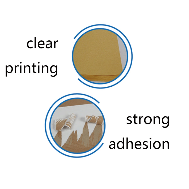 GYNP8081 100 PCS Laser Inkjet Mark Sticker A4 Kraft Paper Self-Adhesive Printing Paper, Colour: Dark
