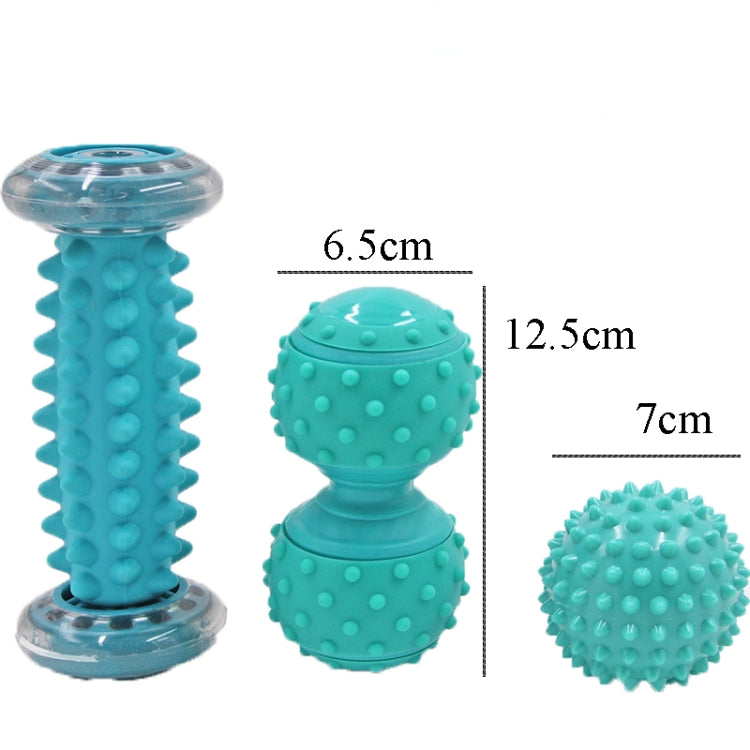 Massage Ball Plantar Fascia Ball Muscle Relaxation Fitness Ball Hand Holding Ball,Style: Green Foot Bottom + Bump Peanut Ball + 7cm Tattan - Massage & Relaxation by PMC TechLife | Online Shopping South Africa | PMC TechLife
