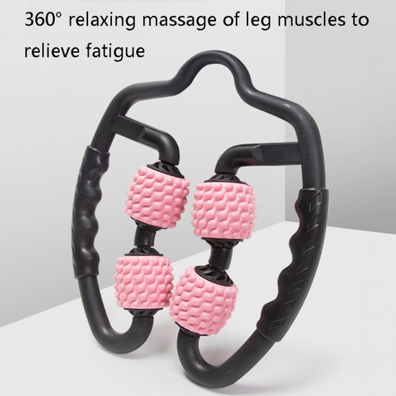 Foam Shaft Muscle Massage Roller Yoga Roller Fitness Supplies(Water-drop Type Sky Blue)