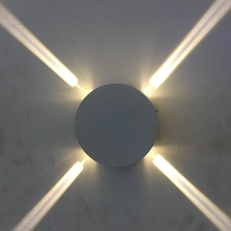Round 12W LED Cross Star Wall Light Style Lamp Bar Network Bar KTV Club Background Wall Decoration Light(Warm White Light) - Wall Lamps by PMC TechLife | Online Shopping South Africa | PMC TechLife