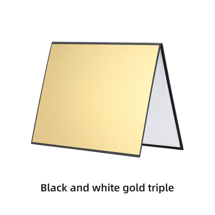 3-in-1 Reflective Board A3 Cardboard Folding Light Diffuser Board (White + Black + Gold) -  by PMC Jewellery | Online Shopping South Africa | PMC Jewellery | Buy Now Pay Later Mobicred