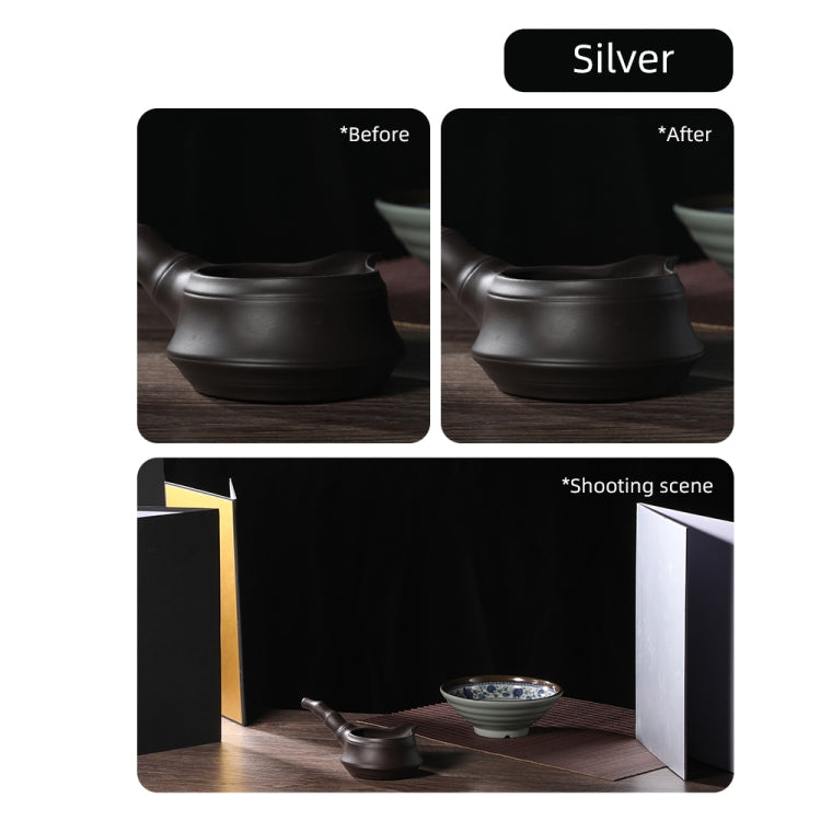 3-in-1 Reflective Board A3 Cardboard Folding Light Diffuser Board (White + Black + Gold) -  by PMC Jewellery | Online Shopping South Africa | PMC Jewellery | Buy Now Pay Later Mobicred