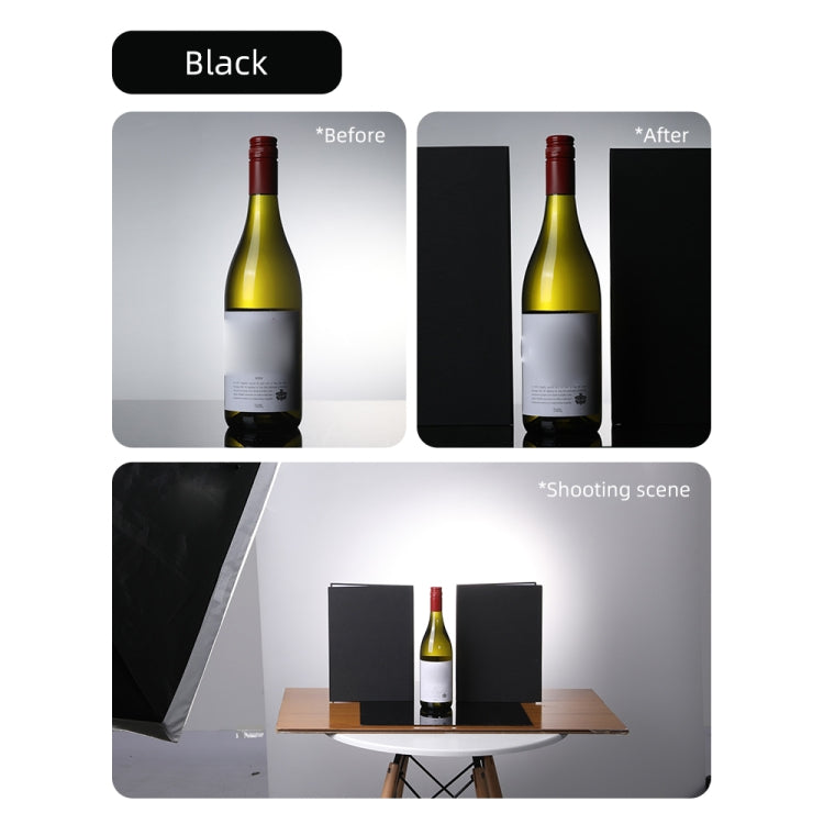 3-in-1 Reflective Board A3 Cardboard Folding Light Diffuser Board (White + Black + Gold) -  by PMC Jewellery | Online Shopping South Africa | PMC Jewellery | Buy Now Pay Later Mobicred