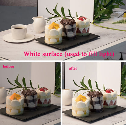 2 PCS 3-in-1 Reflective Board White + Black + Silver A4 Cardboard Folding Light Diffuser Board - free shipping - PMC Jewellery - Order now!