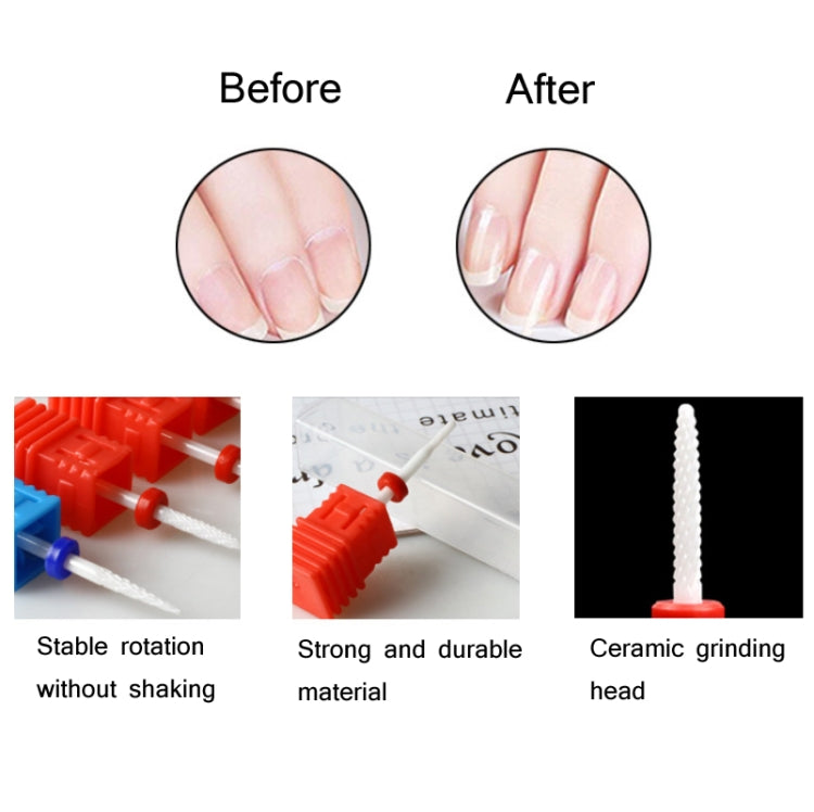 3 PCS Ceramicv Nail Polisher Electric Nail Polisher Accessories(OMT-31)