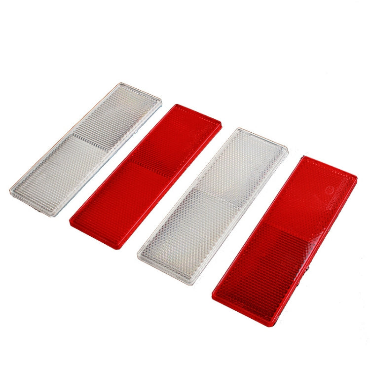 50 PCS Car Body Reflective Stickers Plastic Reflective Strip Reflector Truck Reflective Tablet Nonporous(White) - Reflective Material by PMC TechLife | Online Shopping South Africa | PMC TechLife | Buy Now Pay Later Mobicred