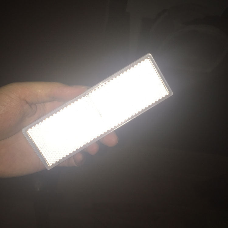 50 PCS Car Body Reflective Stickers Plastic Reflective Strip Reflector Truck Reflective Tablet Nonporous(White) - Reflective Material by PMC TechLife | Online Shopping South Africa | PMC TechLife | Buy Now Pay Later Mobicred