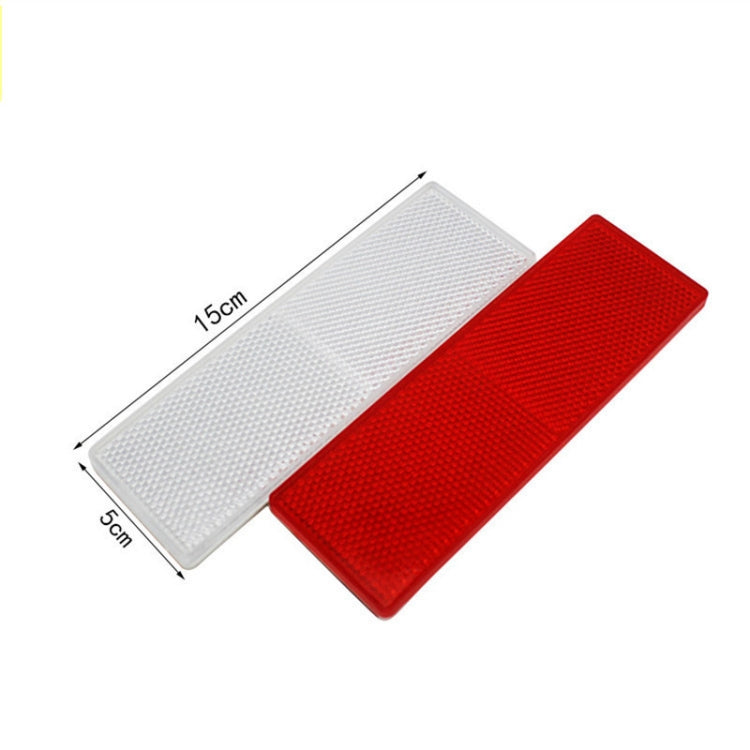 50 PCS Car Body Reflective Stickers Plastic Reflective Strip Reflector Truck Reflective Tablet Nonporous(White) - Reflective Material by PMC TechLife | Online Shopping South Africa | PMC TechLife | Buy Now Pay Later Mobicred