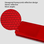 50 PCS Car Body Reflective Stickers Plastic Reflective Strip Reflector Truck Reflective Tablet Nonporous(White)