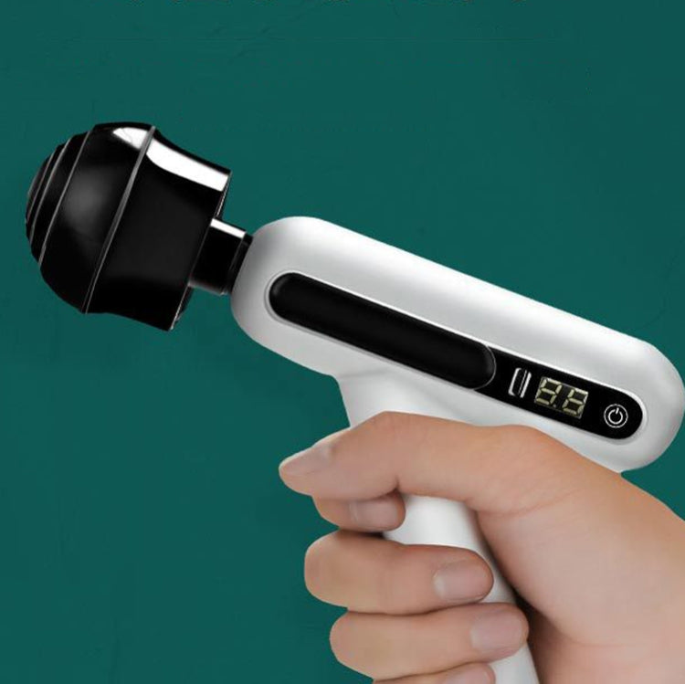 Mini Portable USB Rechargeable Electric Fascia Gun Muscle 12-speed Adjustable LCD Touch Screen Massage Gun - free shipping - PMC TechLife - Order now!