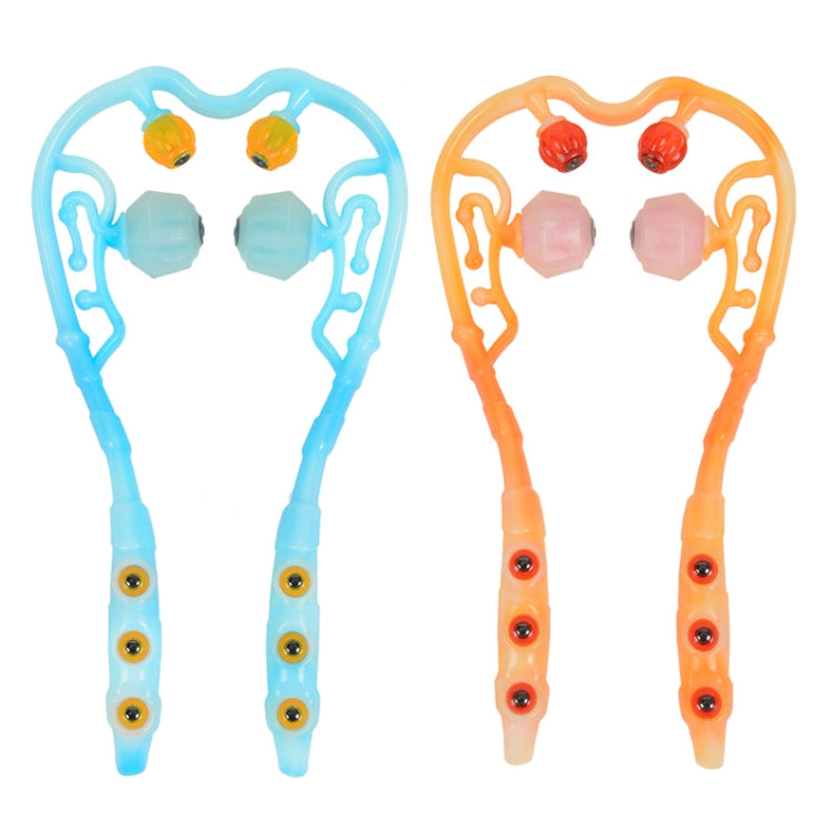 Manual Cervical Massager Home Multi-Function Shoulder And Neck Massage Roller, Shape: Strengthen Magnetic Therapy Blue - free shipping - PMC TechLife - Order now!