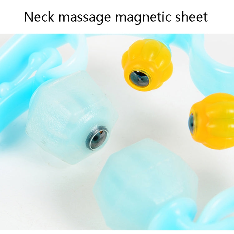 Manual Cervical Massager Home Multi-Function Shoulder And Neck Massage Roller, Shape: Strengthen Magnetic Therapy Blue - free shipping - PMC TechLife - Order now!