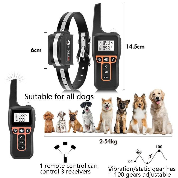 PaiPaitek PD529 Remote Control Dog Training Device Voice Control Anti-Barking Device Dog Training Device(Red) - Training Aids by PaiPaitek | Online Shopping South Africa | PMC TechLife | Buy Now Pay Later Mobicred