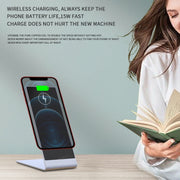 Y13 15W Magnetic Wireless Mobile Phone Holder Charger for iPhone(Silver)