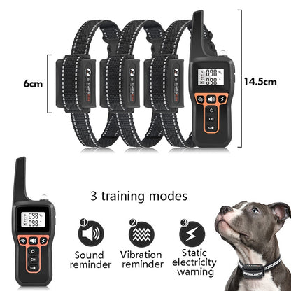 PaiPaitek PD529-3 Remote Control Dog Training Device Voice Control Barking Stopper Electronic Collar Dog Training Device - free shipping - PMC Jewellery - Order now!