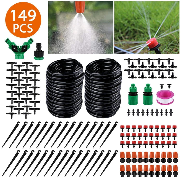 149 In 1 30m Adjustable Dripper DIY Automatic Watering Device Drip Irrigation Kit - Watering & Irrigation by PMC TechLife | Online Shopping South Africa | PMC TechLife | Buy Now Pay Later Mobicred