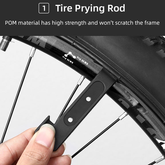 Chain Magic Buckle Pliers Bicycle Portable Plastic Tire Stick(Black)