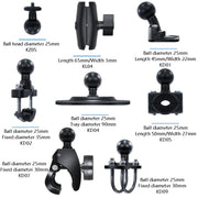 Motorcycle Riding Recorder Bracket Camera Holder, Style: KZ05 + KL04 + KD05