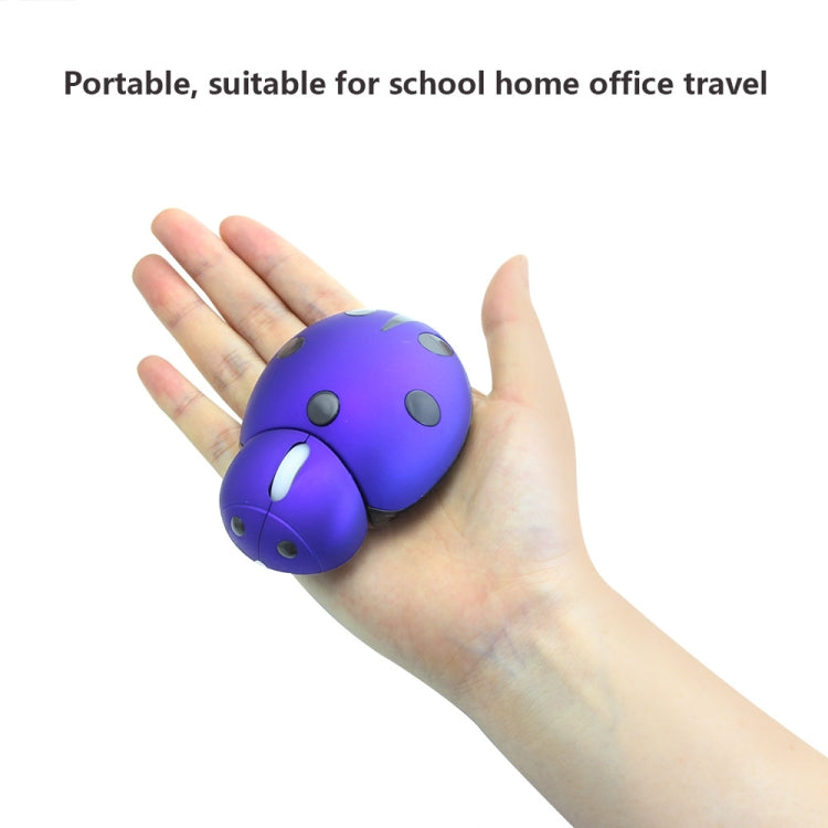 CM0184 3000 DPI 3-keys Mini Ladybug 2.4G Wireless Mouse Personalized Wireless Mouse(Red) - Wireless Mice by PMC TechLife | Online Shopping South Africa | PMC TechLife | Buy Now Pay Later Mobicred