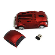 CM0010B 1200 DPI 3-keys Car Shape Wireless Mouse(Blue)