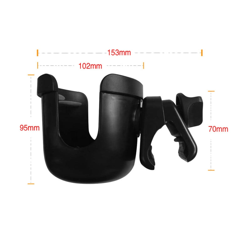 J4037 Baby Stroller Drop Resistant Bottle Holder(Black) - Strollers Accessories by PMC TechLife | Online Shopping South Africa | PMC TechLife
