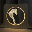 FS-A3762W 3D Horse Wooden Table Lamp Bedroom Night Light(Warm White Light) - Night Lights by PMc TechLife | Online Shopping South Africa | PMc TechLife | Buy Now Pay Later Mobicred