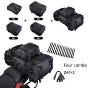 Rhinowalk Multi-Function Motorcycle Rear Seat Bag Combination Rear Shelf Pannier, Colour: Yellow 10L