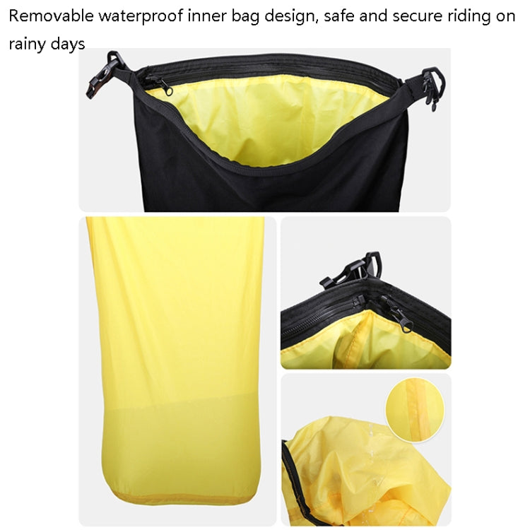 Rhinowalk Multi-Function Motorcycle Rear Seat Bag Combination Rear Shelf Pannier, Colour: Yellow 20L - free shipping - PMC TechLife - Order now!
