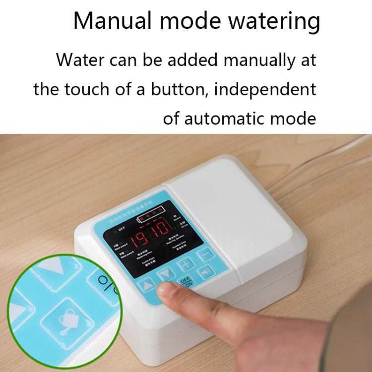 G89456 Solar Intelligent Voice Timing Automatic Flower Watering Device Lazy Plant Dripper, Specification: Single Pump 10 Sets(White)