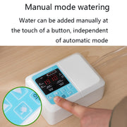 G89456 Solar Intelligent Voice Timing Automatic Flower Watering Device Lazy Plant Dripper, Specification: Double Pump 20 Sets Drop 15M Tube(White)