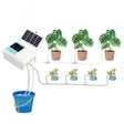 G89456 Solar Intelligent Voice Timing Automatic Flower Watering Device Lazy Plant Dripper, Specification: Double Pump 30 Sets 20M Tube(White) - Watering & Irrigation by PMc TechLife | Online Shopping South Africa | PMc TechLife | Buy Now Pay Later Mobicred