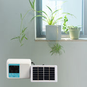 G89456 Solar Intelligent Voice Timing Automatic Flower Watering Device Lazy Plant Dripper, Specification: Double Pump 30 Sets 20M Tube(White)