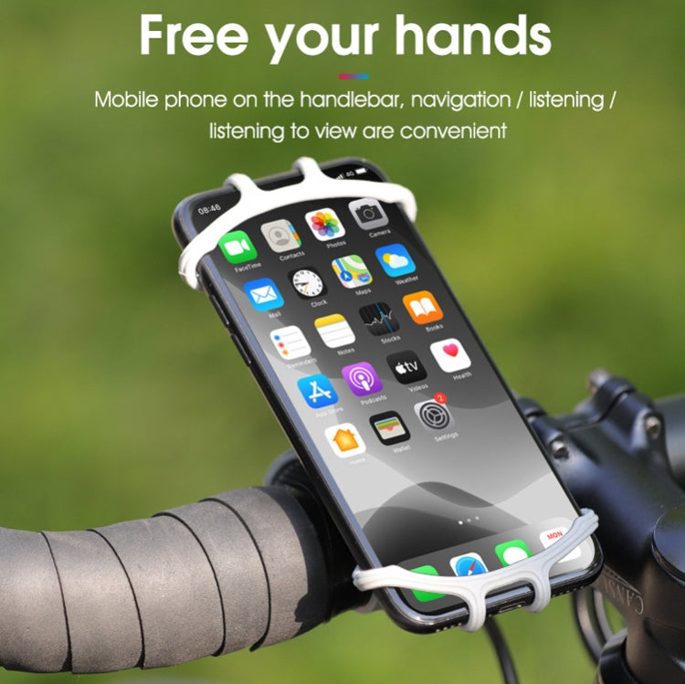 Multifunctional Silicone Bicycle Mobile Phone Holder Motorcycle Riding Navigation Fixed Bracket(Gray) - Holders by PMC TechLife | Online Shopping South Africa | PMC TechLife | Buy Now Pay Later Mobicred