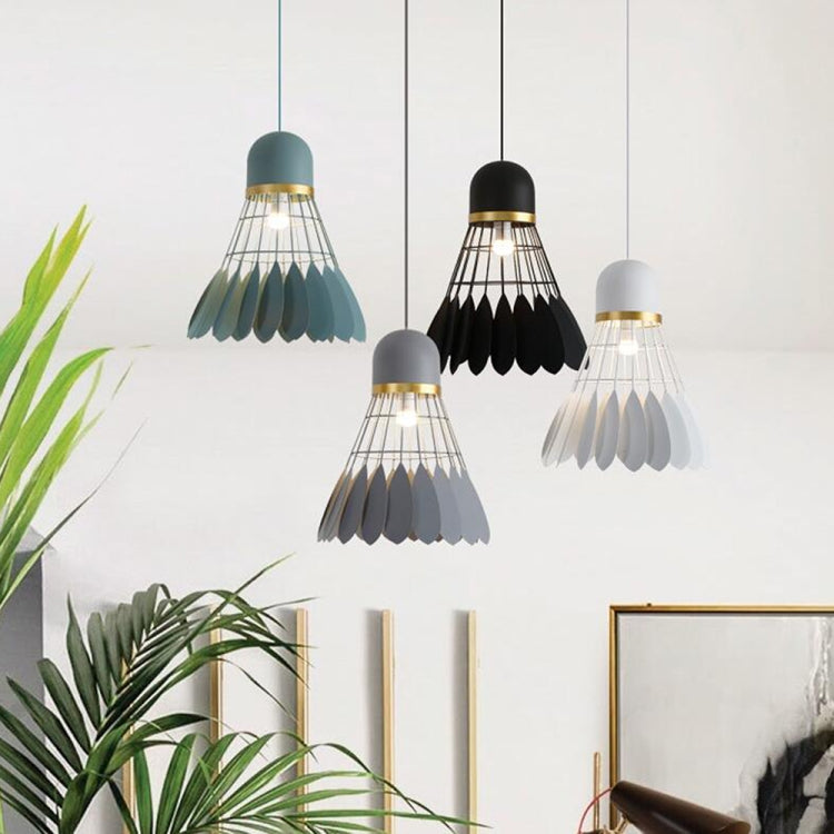 6523 Wrought Iron Badminton Restaurant Hanging Light Bar Bedroom Bedside Balcony Chandelier(Small Green) - Celling Lights & Chandeliers by PMc TechLife | Online Shopping South Africa | PMc TechLife | Buy Now Pay Later Mobicred