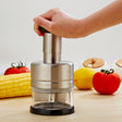 Stainless Steel Vegetable Cutter Kitchen Gadgets Onion Press Garlic Press - Cutter & Peeler by PMC TechLife | Online Shopping South Africa | PMC TechLife | Buy Now Pay Later Mobicred