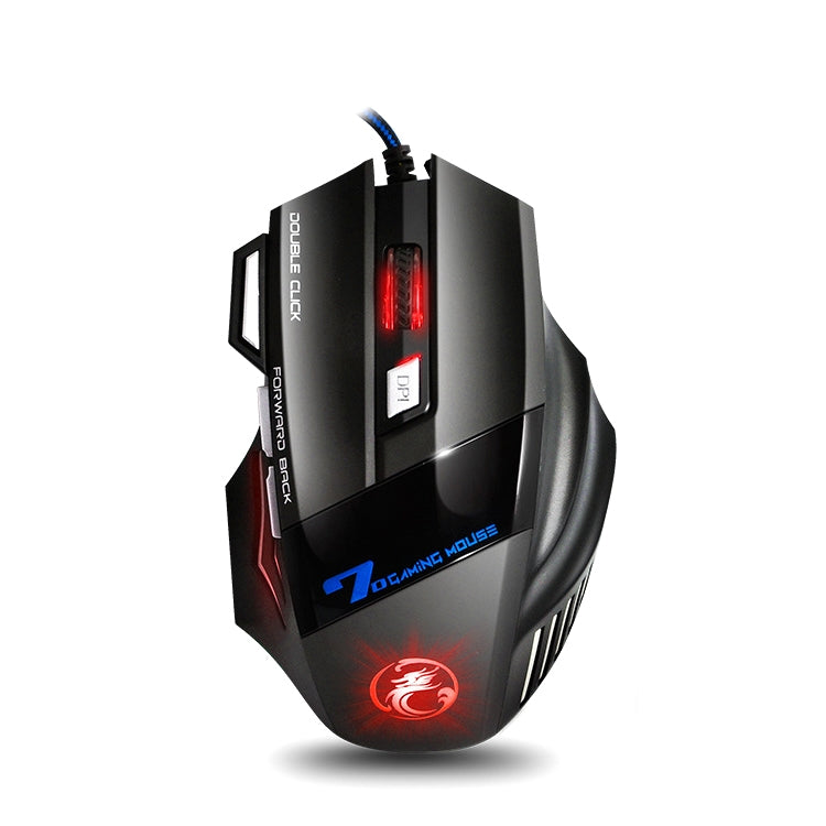 IMICE X7 2400 DPI 7-Key Wired Gaming Mouse with Colorful Breathing Light, Cable Length: 1.8m(Skin Black E-commerce Version) - Wired Mice by IMICE | Online Shopping South Africa | PMC TechLife | Buy Now Pay Later Mobicred