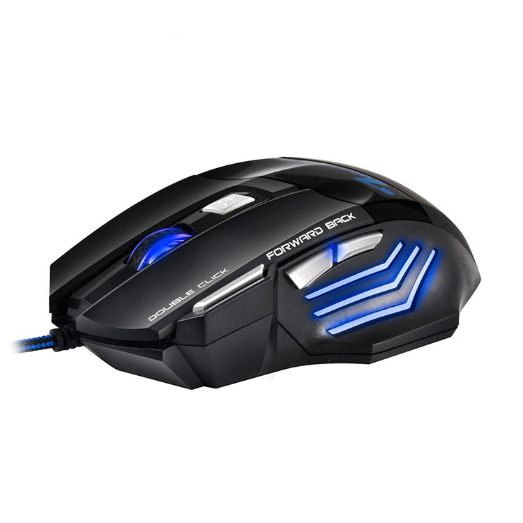 IMICE X7 2400 DPI 7-Key Wired Gaming Mouse with Colorful Breathing Light, Cable Length: 1.8m(Skin Black E-commerce Version) - Wired Mice by IMICE | Online Shopping South Africa | PMC TechLife | Buy Now Pay Later Mobicred
