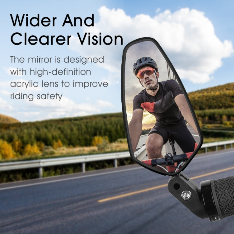 1 Pair WEST BIKING Bicycle Rearview Mirror Adjustable Mirror Mountain Bike Foldable Rearview Mirror(Short) - free shipping - PMC TechLife - Order now!