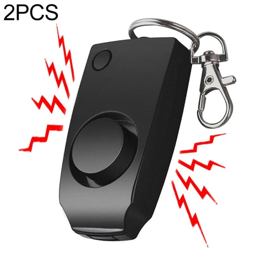YY701 2 PCS Women Personal Safety Protection Alarm Emergency Alarm For The Elderly & Children(Black) - Anti-lost Alarm by PMC Jewellery | Online Shopping South Africa | PMC Jewellery | Buy Now Pay Later Mobicred