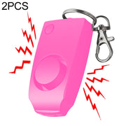 YY701 2 PCS Women Personal Safety Protection Alarm Emergency Alarm For The Elderly & Children(Pink)