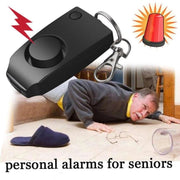 YY701 2 PCS Women Personal Safety Protection Alarm Emergency Alarm For The Elderly & Children(Black)