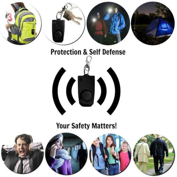 YY701 2 PCS Women Personal Safety Protection Alarm Emergency Alarm For The Elderly & Children(Pink)