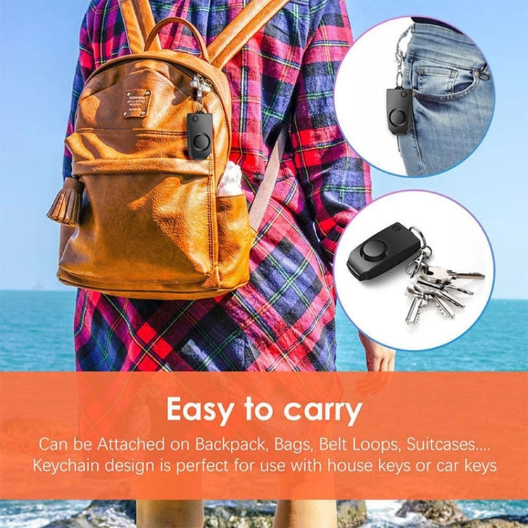 YY701 2 PCS Women Personal Safety Protection Alarm Emergency Alarm For The Elderly & Children(Black) - Anti-lost Alarm by PMc TechLife | Online Shopping South Africa | PMc TechLife | Buy Now Pay Later Mobicred