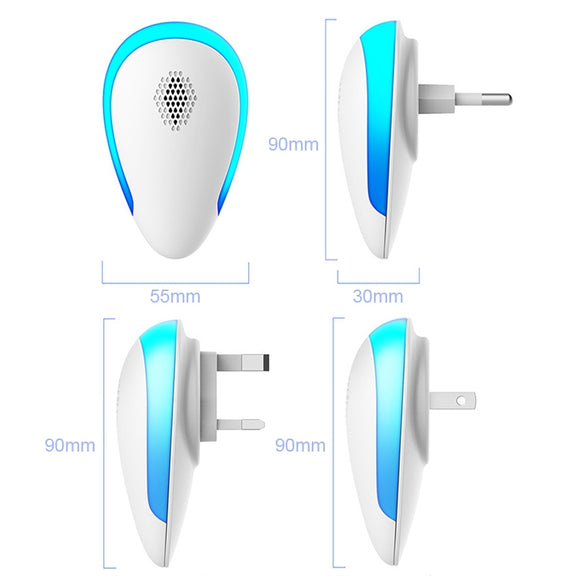 Dual-frequency Ultrasonic Mosquito Repellent Household Insect Repellent for Pregnant Women and Children, Product specifications: US Plug(White)