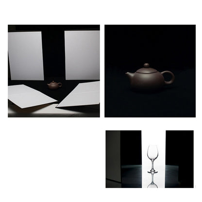 2 PCS Photography Folded Thickening A4 Cardboard Folding Light Diffuser Board(Silver) - free shipping - PMC Jewellery - Order now!
