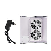 80W Nail Vacuum Cleaner Desktop Fan Vacuum Cleaner,EU Plug(Purple)