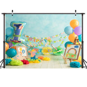 2.1m X 1.5m One Year Old Birthday Photography Background Party Decoration Hanging Cloth(583)