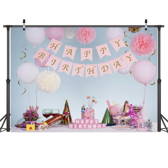2.1m X 1.5m One Year Old Birthday Photography Background Party Decoration Hanging Cloth(587)
